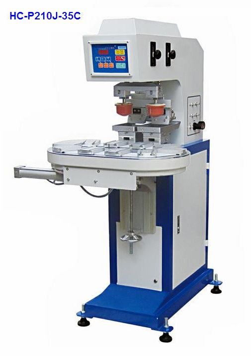 2-color pad printer with conveyer