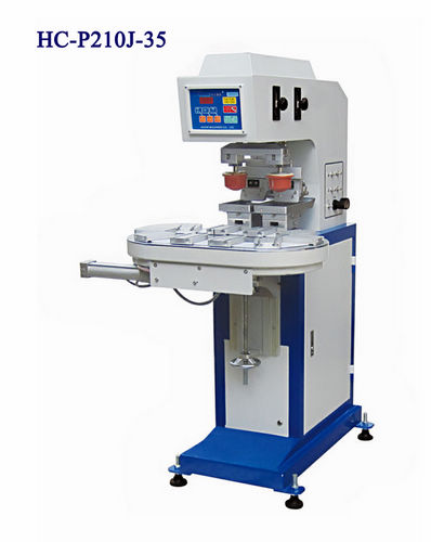 2-color pad printer with conveyor